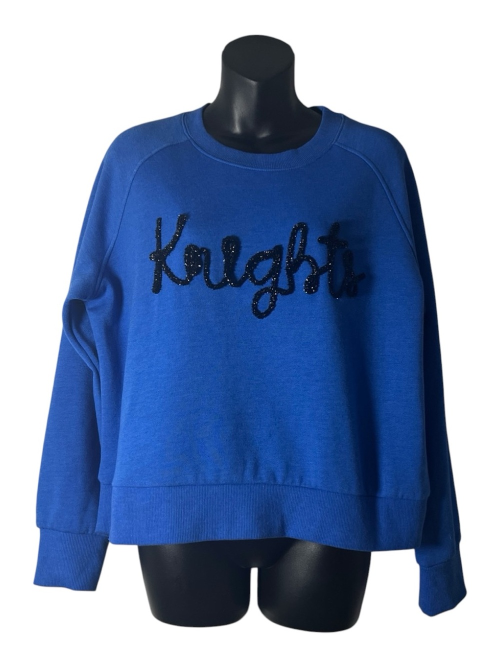 Chicka-d  Blue 'Knights' Script Crewneck Sweatshirt Sz M